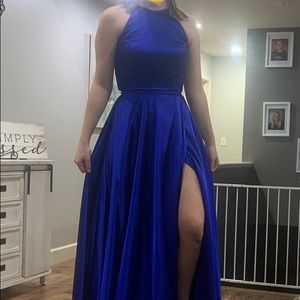 Blue Two Piece Formal